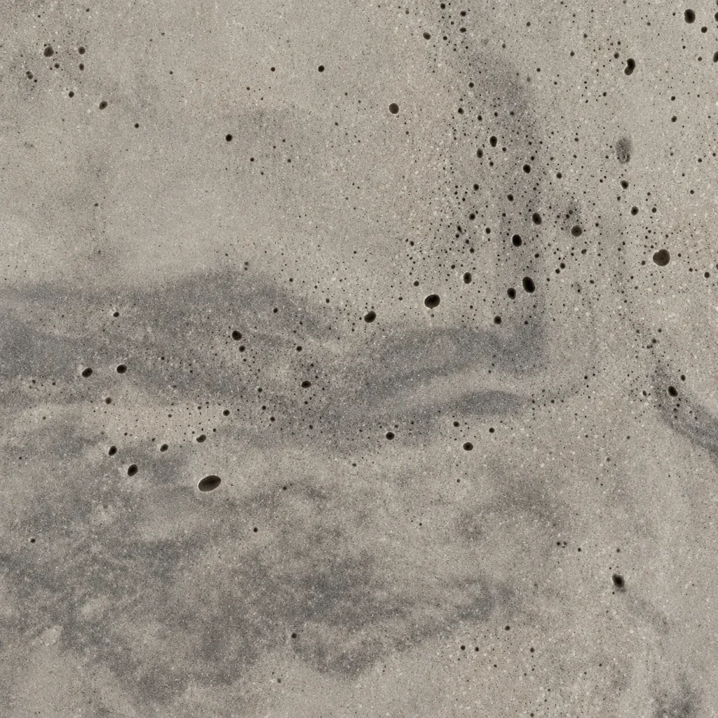 Gypsum Sand — Rumett Mineral collection cast surface, grey and white with open pores
